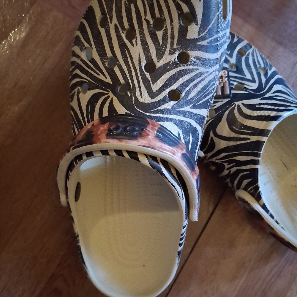 Leopard crocs - image 1